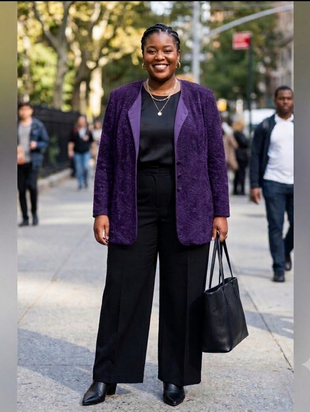 Alex Evenings Deep Purple Blazer Size 14W